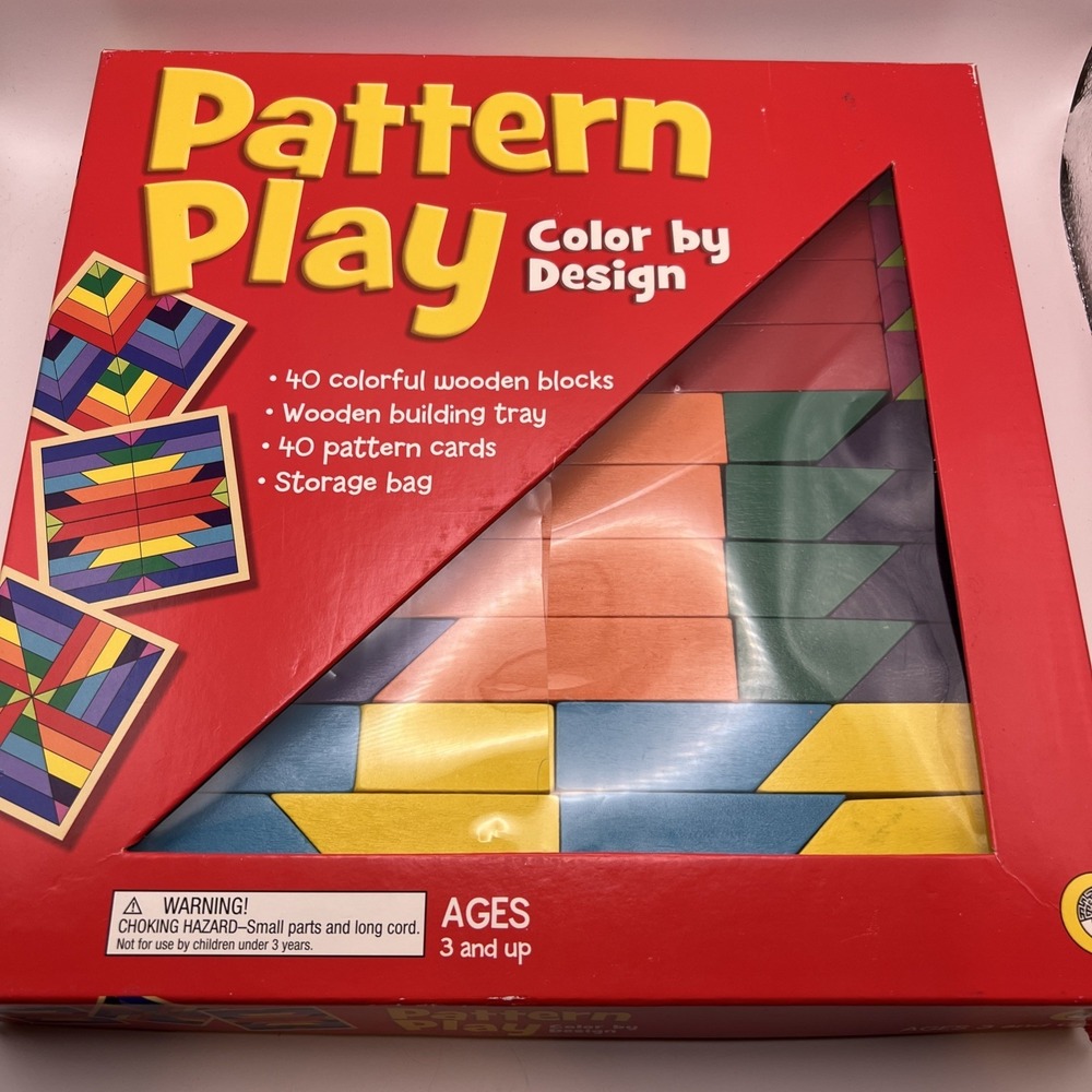 Pattern Play - MindWare - Ages 3+ Real Wood - Educational - Learn With Play